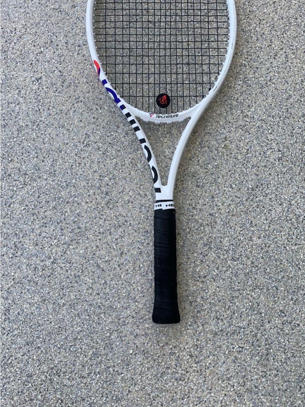 Men's White Tennis Racket - White/Black